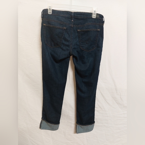 AG ADRIANO GOLDSCHMIED BLUE JEANS SLIM STRAIGHT 27 CROPPED THE STEVIE CUFF - Picture 14 of 16